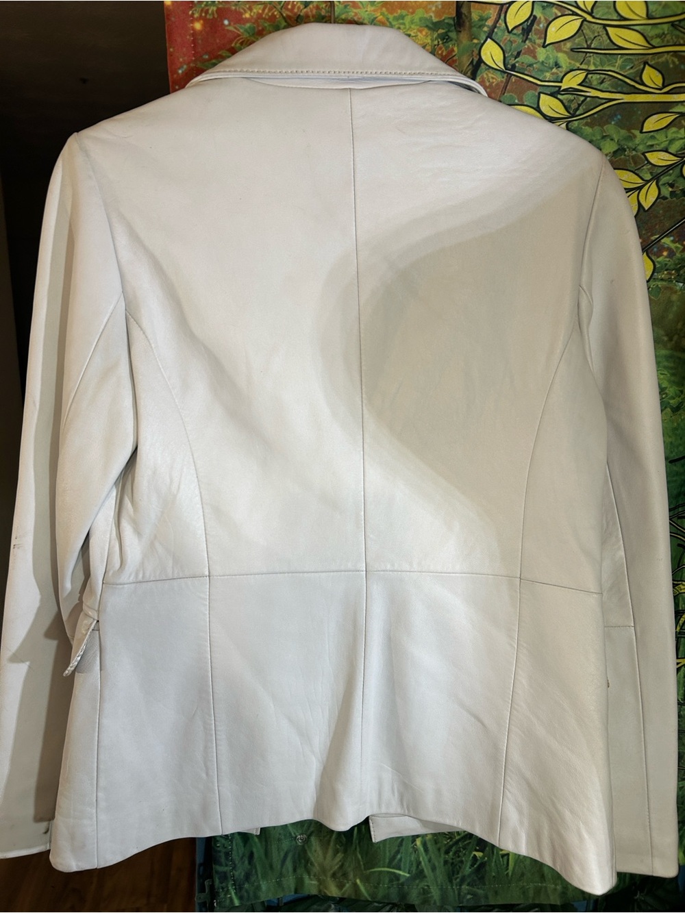 Wilsons Leather White Leather Blazer Jacket - Picture 4 of 7